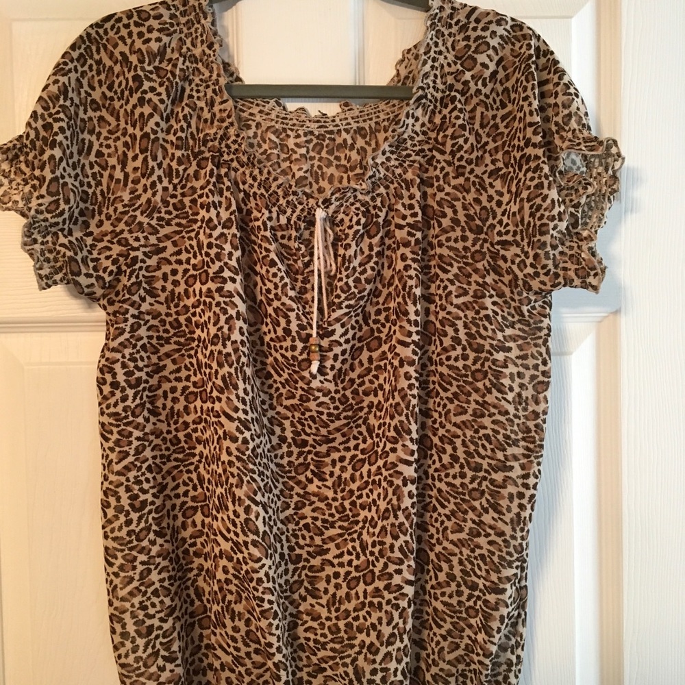 Leopard print blouse